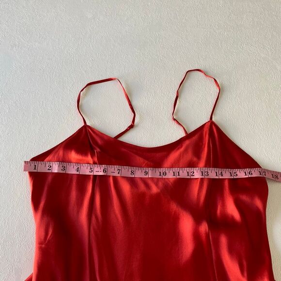 Victoria’s Secret Red Satin Slip Dress – Women’s Large Lingerie Nightgown - Picture 4 of 6